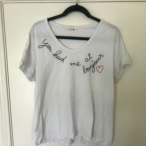 Anthropologie conversation t-shirt